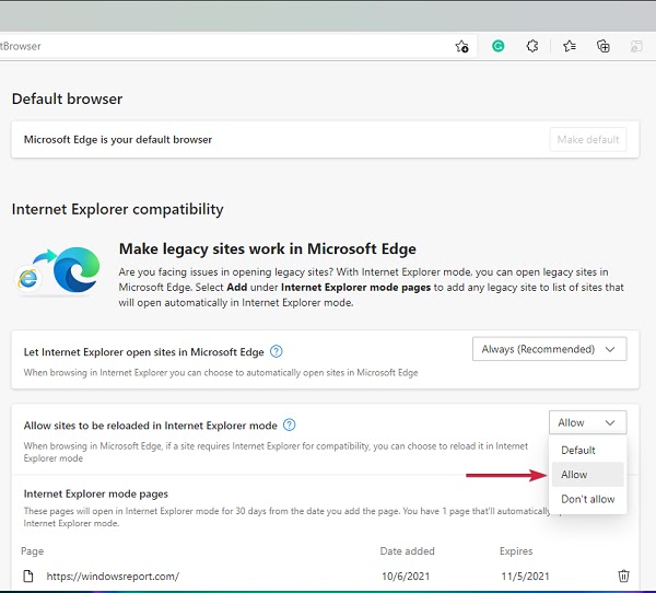 تفعيل Internet Explorer في نظام التشغيل Windows 11