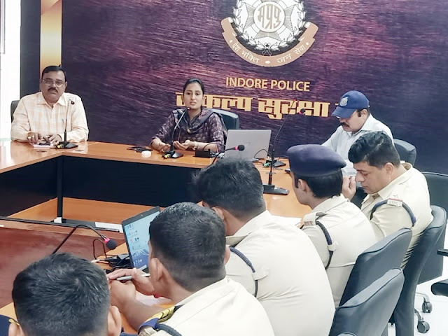 Special 56 In Indore: Special 56 taking training to deal with cyber crime