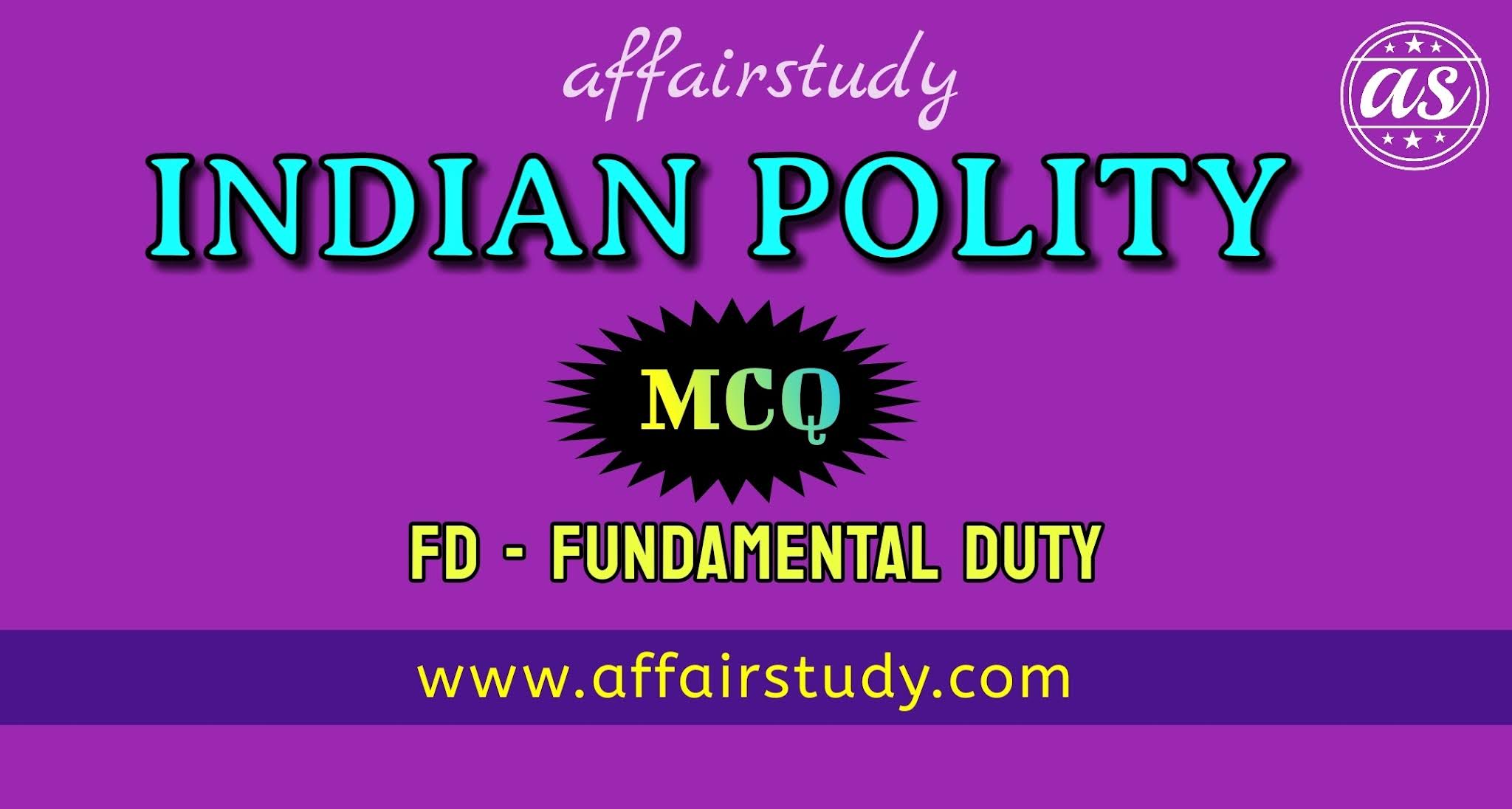 Fundamental Duty MCQ | Polity