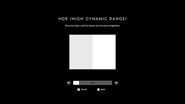 Battlefield V HDR Settings Screen