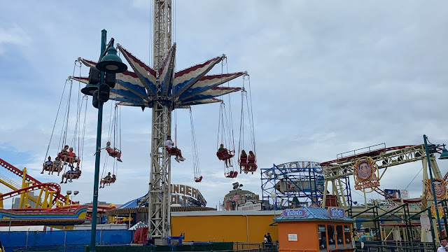 Brooklyn Flyer Swings Ride Luna Park Coney Island Amusement Park