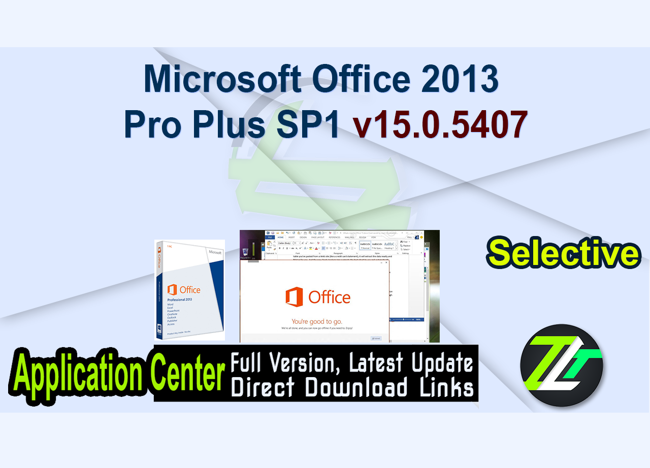 Microsoft Office 2013 Pro Plus SP1 v15.0.5407