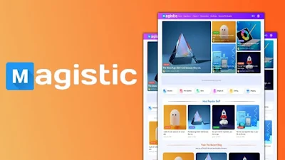 Magistic - Creative & Simple Blogger Template