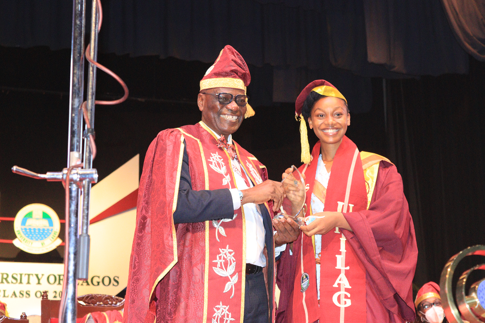 "God and smart reading were repsonsible for my attaining a first class" - UNILAG Overall Best Graduating Student