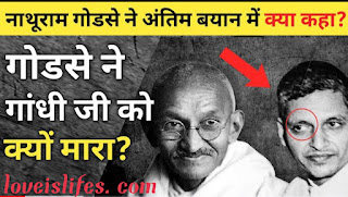 नाथूराम गोडसे ने महात्मा गांधी जी को क्यों मारा?nathu ram godse ne mahatma gandhi ko kyo mara