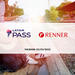 15 milhas Latam Pass por real gasto na Renner