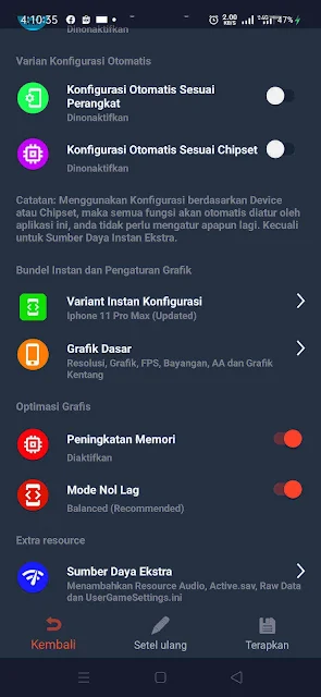 Setting Jm tools pubg mobile terbaru