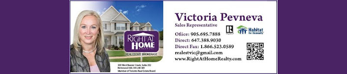 Victoria Pevneva, Sales Representative  Right at Home Realty Inc.