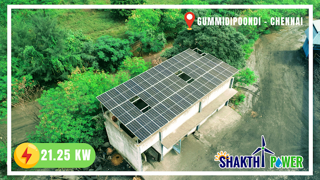 21 Kw Solar Rooftop Power Plant Installation in Gummidipoondi
