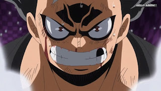 ワンピースアニメ WCI編 870話 ルフィ ギア4 蛇男 スネイクマン Luffy  Gear 4 Snakeman | ONE PIECE ホールケーキアイランド編