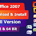 Microsoft Office 2007 free download With Product Key Full Version 