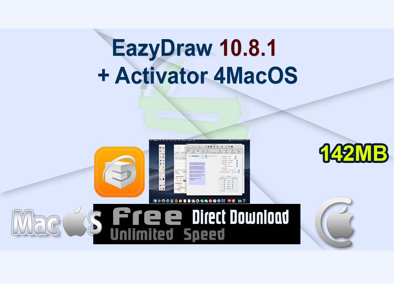 EazyDraw 10.8.1 + Activator 4MacOS