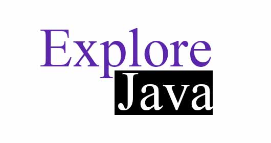 explore java logo