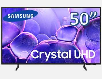 Samsung Smart TV 50” Crystal UHD 4K UN50AU8000GXZD