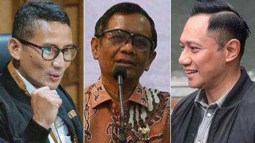 Survei Cawapres 2024: Sandiaga Uno Teratas, Mahfud MD Salip AHY