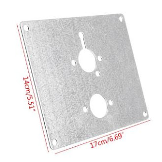 14x17cm diesel heater mounting plate