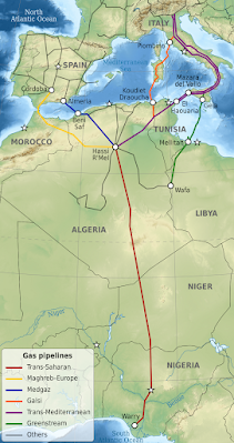 خط أنابيب (المغرب-أوروبا) خط أنابيب نقل الغاز لإسبانيا