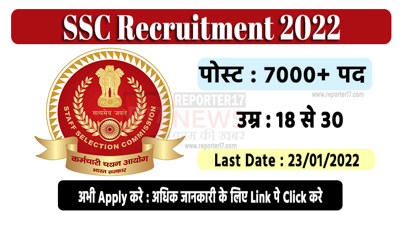 SSC Recruitment 2022