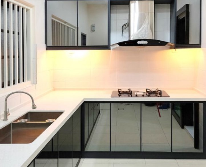 desain lemari dapur sederhana