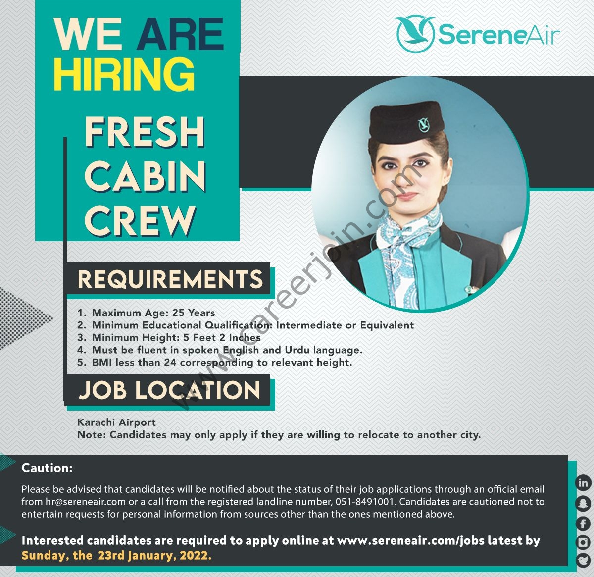 Serene Air Pakistan Jobs 2022 in Pakistan