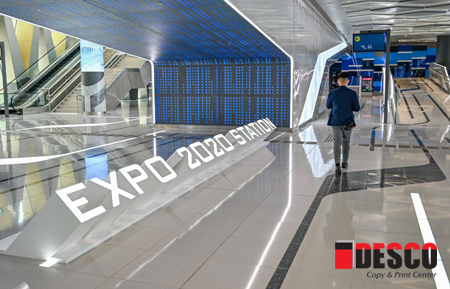 DESCO Printing in Expo 2020 Metro Station