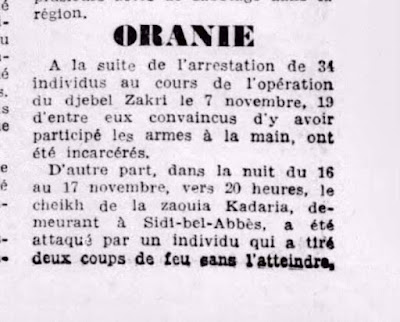 معركة جبل زكري منطقة جبالة بلدية ندرومة 7 نوفمبر 1955