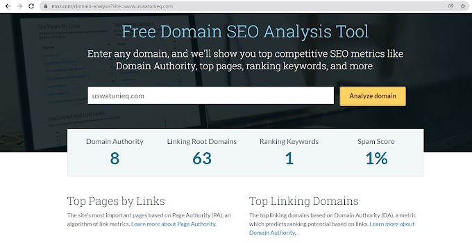 Apa itu Domain Authority (DA) Blog atau Website?