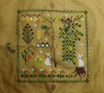 OwlForest Embroidery: Leshy part3a