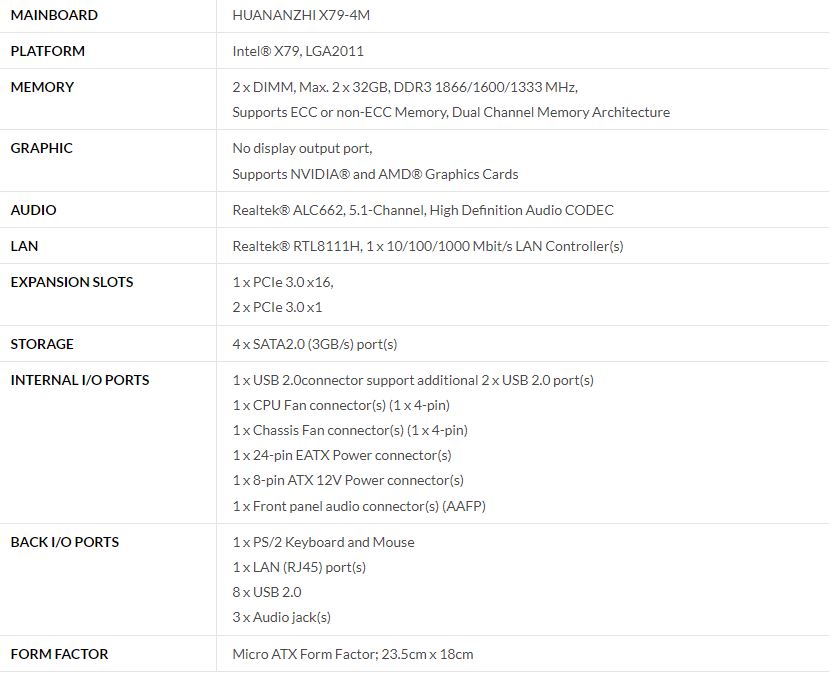 CPU Intel Xeon E5-2689