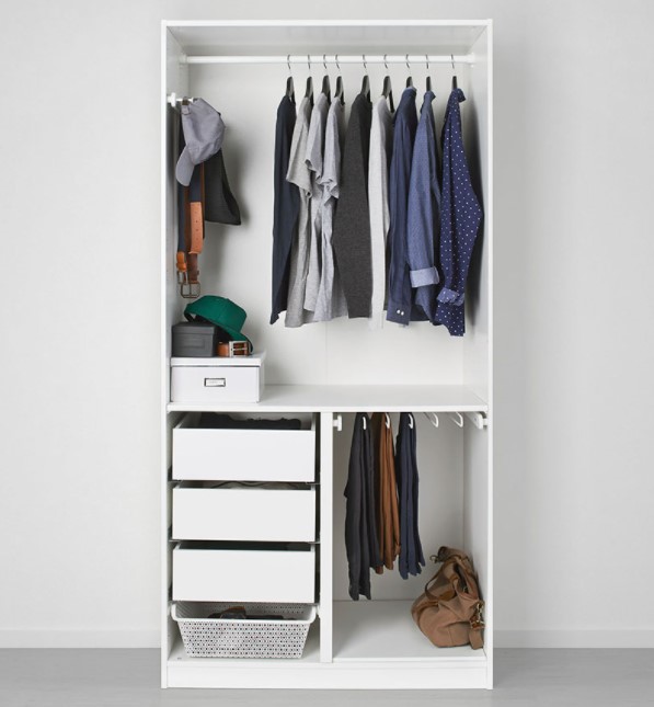 simple wardrobe designs for small bedroom