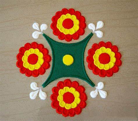 Simple diwali rangoli design images