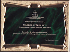 Reconocimiento de los trabajadores del Parque de Las Leyendas - 2007.