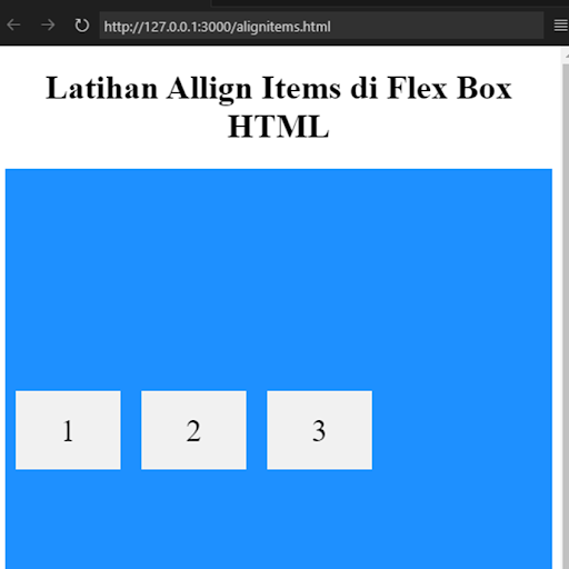 Belajar Flex Box di HTML  - Mater Web Desain Rumah Belajar Soetrisno Soekarno dan Universitas Safin Pati
