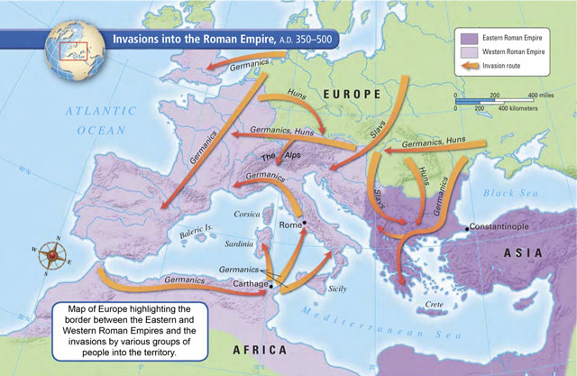 Migratory patterns during the late Western Roman Empire byzantium.filminspector.com