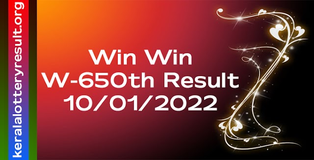 Win Win W 650 Lottery Result 10.1.2022