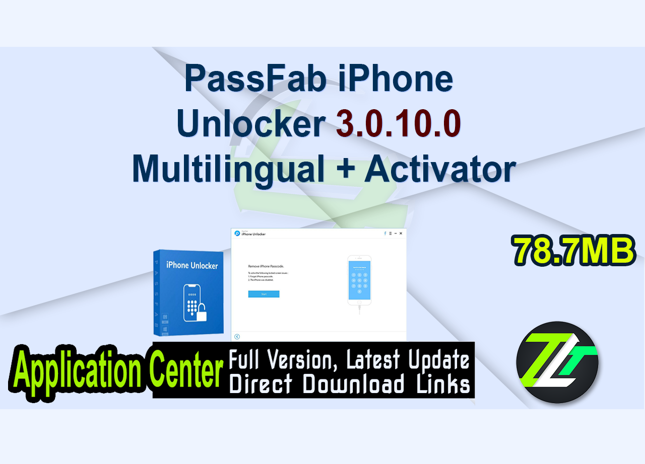 PassFab iPhone Unlocker 3.0.10.0 Multilingual + Activator