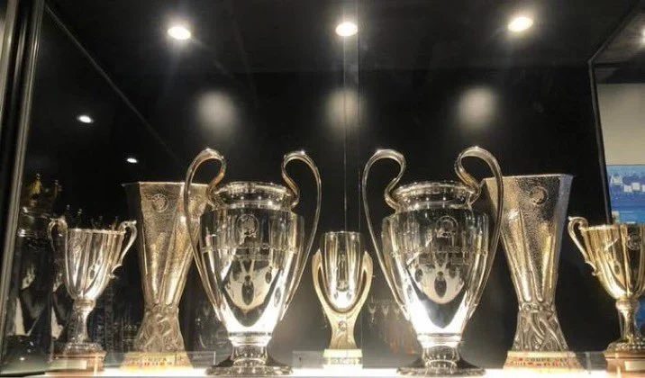 All Chelsea and List of European Trophies cabinet.