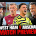 West Ham United vs Arsenal Preview: Probable Lineups, Prediction, Tactics, Team News & Key Stats