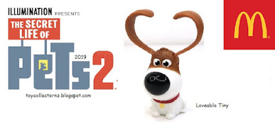 McDonalds Secret Life of Pets 2 Happy Meal Toys 2019 Australia and New Zealand Loveable Tiny Puppy Figurine