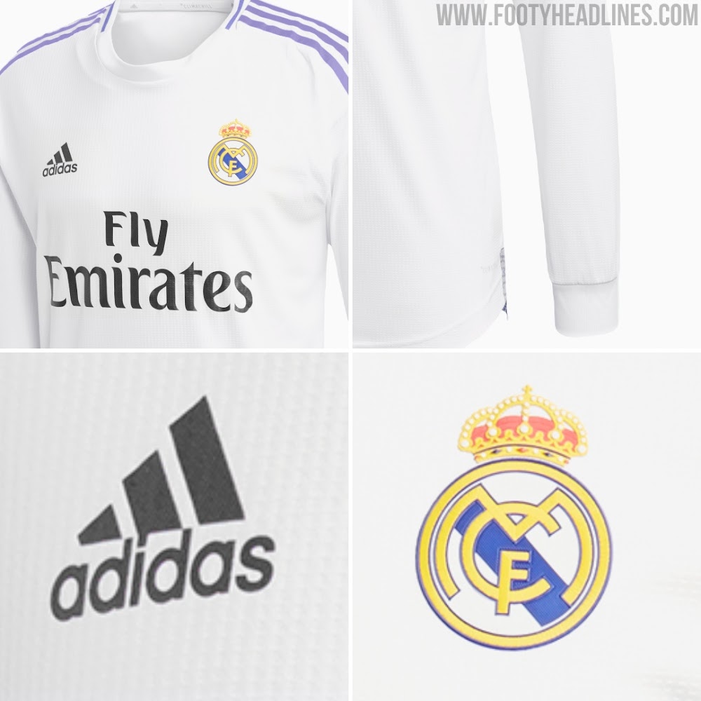 Adidas Real Madrid Home Shirt 2022-2023 Long Sleeve