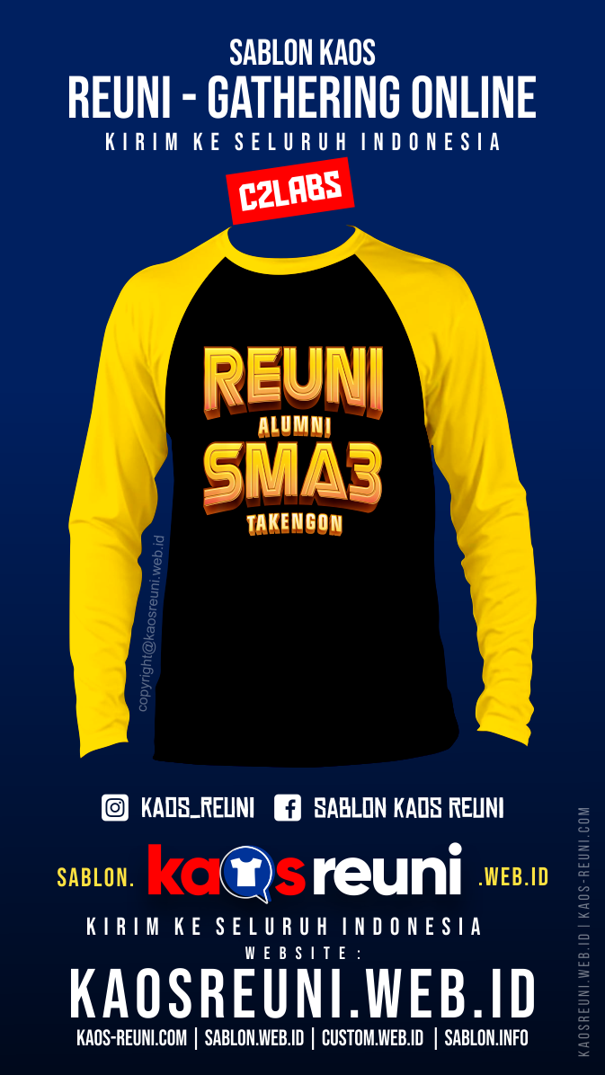 Desain Sablon Kaos Teks Tulisan Kata Kata 3D - Kaos Reuni Online (4)