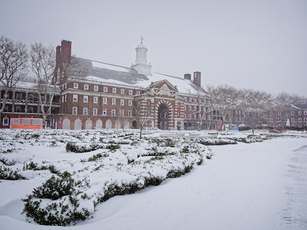 Ligget Hall in the winter