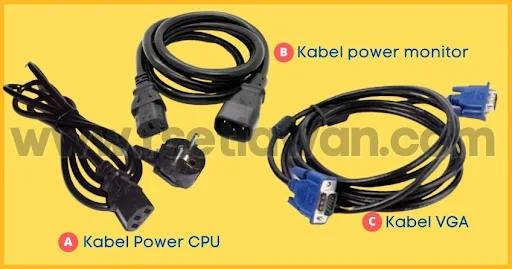 kabel-kabel yang minimal ada saat merakit komputer