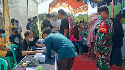 Cegah Covid-19, Karangtaruna Kelurahan Pabuaran Adakan Vaksinasi Massal