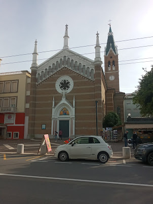 Salesian Don Bosco church on Viale Amerigo Vespucci in Rimini..