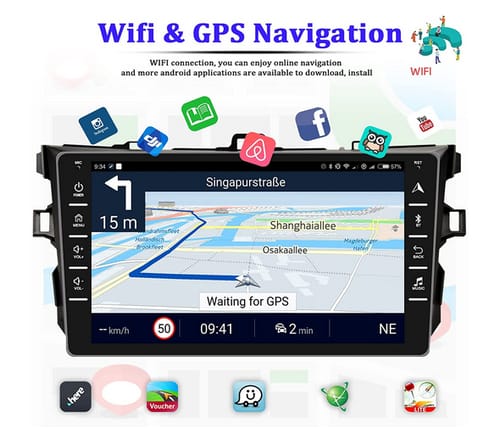 AMprime 8 Inch Touch Screen Android Car for Toyota Corolla