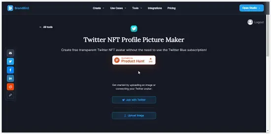 كيفية استخدام اداة NFT Profile Picture Maker بواسطة BrandBird