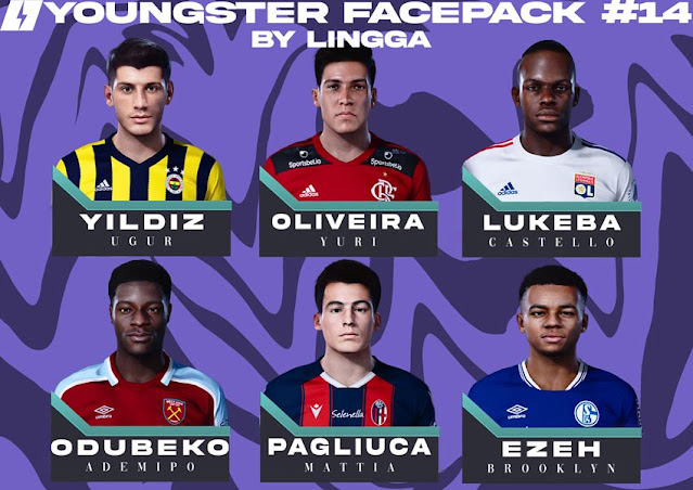 Youngster Facepack V14 2021 For eFootball PES 2021