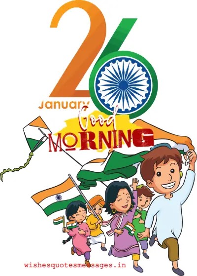 republic day images with good morning