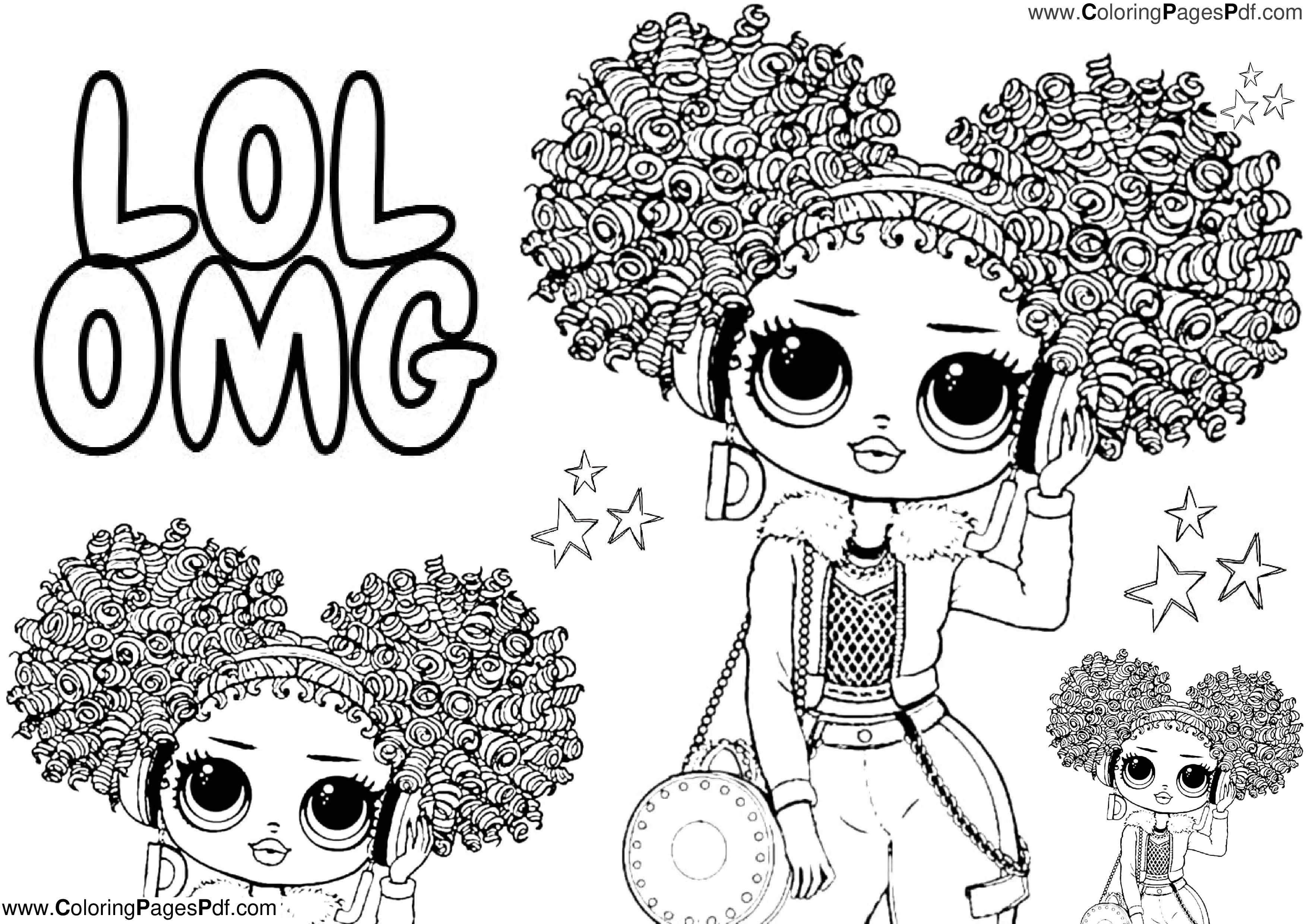 Free Lol OMG coloring pages